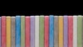 Color crayons in line Royalty Free Stock Photo