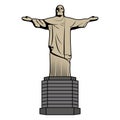 Color cristo religion statue history sculpture