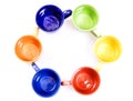 Color cups Royalty Free Stock Photo