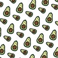 Color delicious avocado fresh fruit background