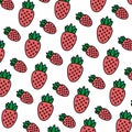Color delicious strawberry fresh fruit background