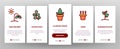 Color Different Plants Sign Vector Onboarding