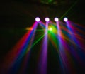 Color disco club light with effects and laser show