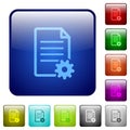 Color document setup square buttons