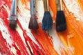 Color drawing brushes