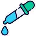 color dropper color line icon