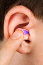 Color earplug Royalty Free Stock Photo