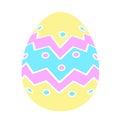 Color Easter egg icons flat style