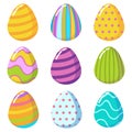 Vector kawaii egg emoji easter stickers