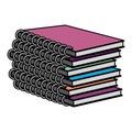 Color education notebooks school tools design