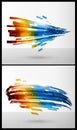 Color elements for abstract background