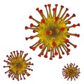 Color engrave isolated covid-19 coronavirus illustration art