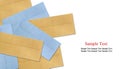 Color envelope isolated