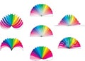 Color Fan Design Royalty Free Stock Photo