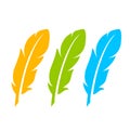 Color feather icon