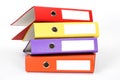 Color file folders Royalty Free Stock Photo