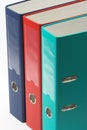 Color file folders Royalty Free Stock Photo