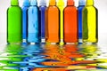 Color FIlled Bottles