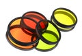 Color filters for lenses Royalty Free Stock Photo