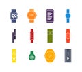 Color Fitness Tracker Set. Vector