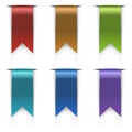 Color flag tags set Royalty Free Stock Photo