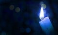 Color flame candle Royalty Free Stock Photo