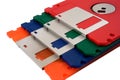 Color floppy disk Royalty Free Stock Photo