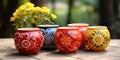 Color Flower Pots, New Ceramic Pottery, Various Clay Handicraft, Garden Vase, Decorative Flower Pots