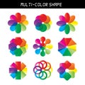 Color flower vector wheel Royalty Free Stock Photo