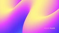 Color fluid. Dynamic curved line. Abstract background with bright color gradient 3d curved shape.