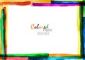 Color frame canvas Royalty Free Stock Photo