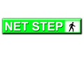 Color ful Web button net step web icon Royalty Free Stock Photo