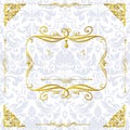 Classic gold and white design frame 2