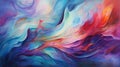 Color fusion with abstract colorful waves, abstraction concept Royalty Free Stock Photo