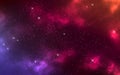 Color galaxy. Bright cosmos texture with constellations. Realistic starry nebula. Glowing space backdrop. Colorful