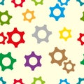 Color gear wheels seamless texture Royalty Free Stock Photo