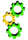 Color gears Royalty Free Stock Photo