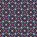 Color geometric seamless pattern