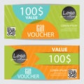 Color gift voucher Royalty Free Stock Photo