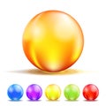 Color Glass Balls design vector illustration Royalty Free Stock Photo