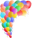 Color with glossy balloon. Royalty Free Stock Photo