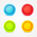 Color glossy buttons Royalty Free Stock Photo