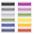 Color glossy buttons for the web Royalty Free Stock Photo