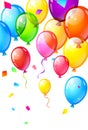 Color Glossy Happy Birthday Balloons