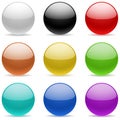 Color glossy spheres