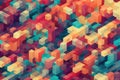 color gradient pixel pattern mosaic