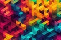 color gradient pixel pattern mosaic