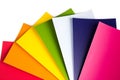 Color Guide. Rainbow sample colors catalog. RGB. CMYK. Designer color chart spectrum