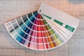 Color guide spectrum palette samples, catalog for tinting Royalty Free Stock Photo