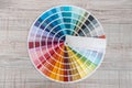 Color guide spectrum palette samples, catalog for tinting Royalty Free Stock Photo